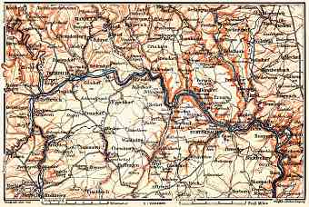 Echternach to Ettelbrück district map, 1904