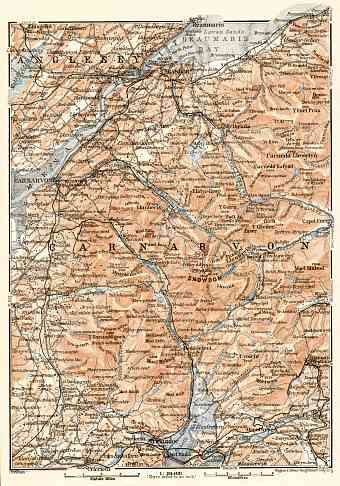 Snowdonia map, 1906