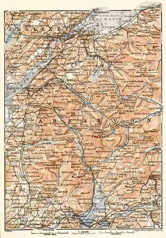 Snowdonia map, 1906