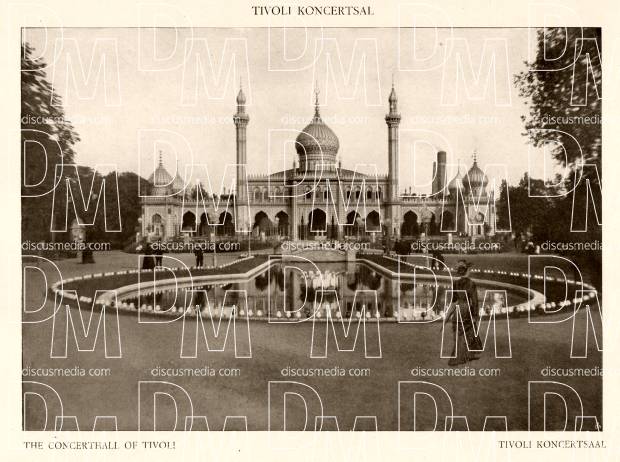 Copenhagen's Tivoli Concert Hall. Use the zooming tool to explore in higher level of detail. Obtain as a quality print or high resolution image