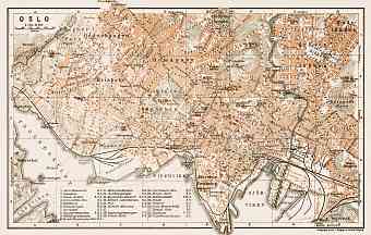 Oslo city map, 1931