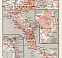 Corfu, town plan (along with the map of the Isle of Corfu), 1908
