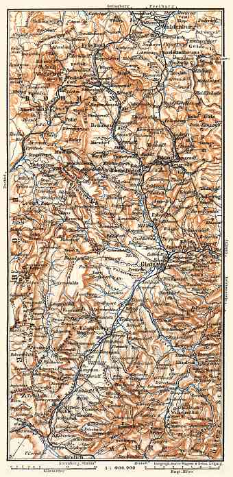 Glatz nearer environs map, 1887