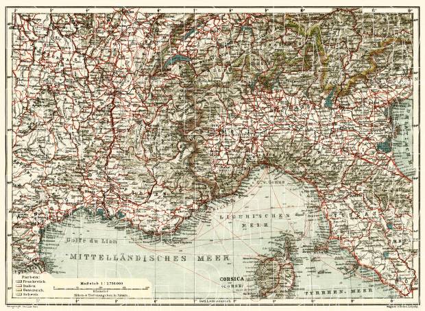 Riviera general map, 1913. Use the zooming tool to explore in higher level of detail. Obtain as a quality print or high resolution image