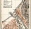 Trouville and Deauville, towns´ map, 1913