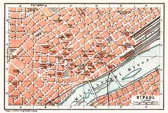 St. Paul city map, 1909
