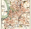 Düsseldorf city map, about 1910