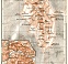 Urbino town plan. Environs of Urbino map, 1909