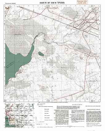 Dibuny  (St. Petersburg). Tipuna. Topografikartta 403202. Topographic map from 1943