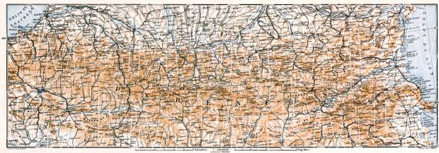 Pyrénées map, 1929. Use the zooming tool to explore in higher level of detail. Obtain as a quality print or high resolution image