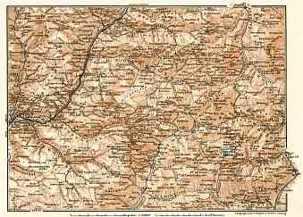 Bolzano´s eastern environs map, 1906
