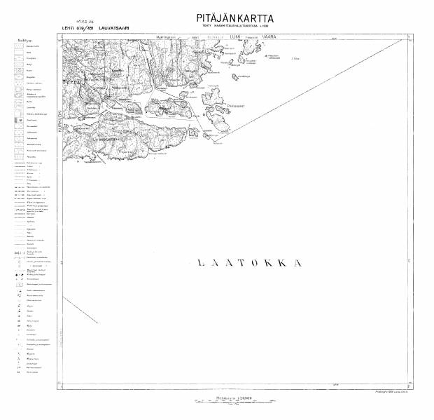 Lauvatsaari. Pitäjänkartta 413206. Parish map from 1939. Use the zooming tool to explore in higher level of detail. Obtain as a quality print or high resolution image