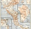 Corfu Isle map, 1912. With town plan of Corfu (Kerkyra)