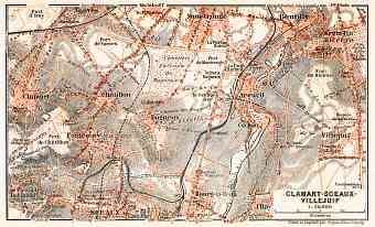 Clamart-Sceaux-Villejuif map, 1931