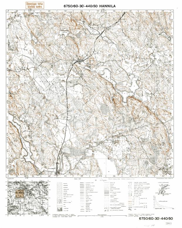 Lipovka. Hannila. Topografikartta 411108. Topographic map from 1941. Use the zooming tool to explore in higher level of detail. Obtain as a quality print or high resolution image