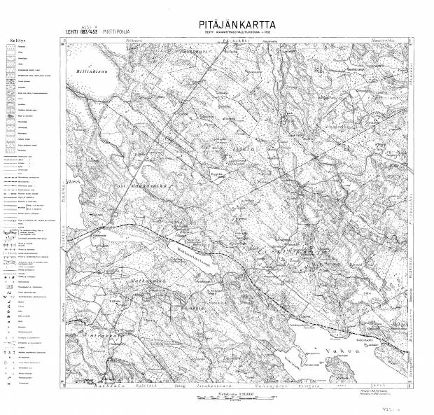 Pirttipohja. Pitäjänkartta 423111. Parish map from 1931. Use the zooming tool to explore in higher level of detail. Obtain as a quality print or high resolution image