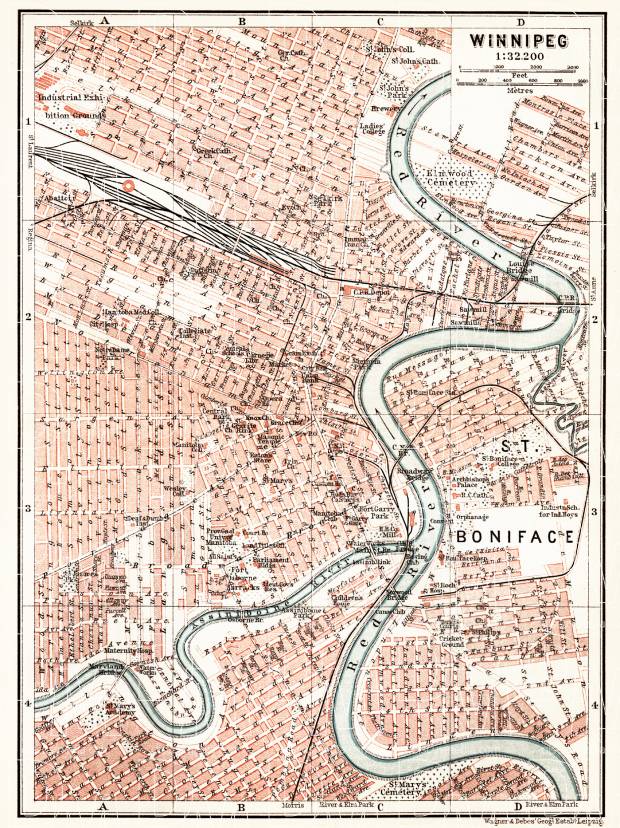 Winnipeg city map, 1907. Use the zooming tool to explore in higher level of detail. Obtain as a quality print or high resolution image