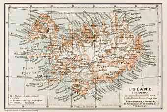 Iceland, general map, 1931