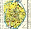 Brügge (Bruges) city map, 1909