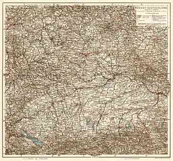 Germany, southeastern regions. General map, 1906