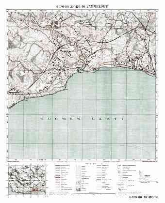 Serovo (St. Petersburg). Vammelsuu. Topografikartta 401406. Topographic map from 1939