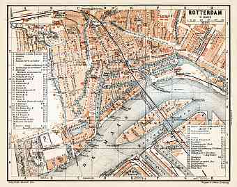 Rotterdam city map, 1904