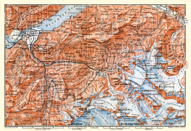 Grindelwald map, 1897. Use the zooming tool to explore in higher level of detail. Obtain as a quality print or high resolution image