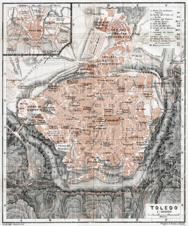 Toledo city map, 1913. Use the zooming tool to explore in higher level of detail. Obtain as a quality print or high resolution image
