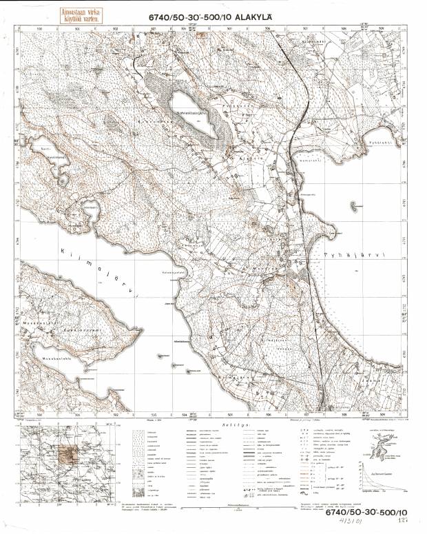 Ganino. Alakylä. Topografikartta 413101. Topographic map from 1930. Use the zooming tool to explore in higher level of detail. Obtain as a quality print or high resolution image