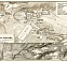 Hadrian´s Villa (Villa Adriana) and environs map, 1909 (Rome)