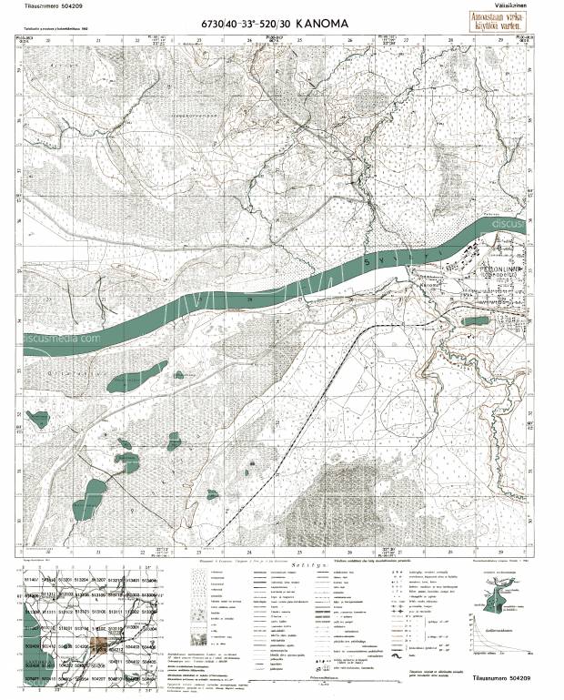 Kanoma (Lodeinoje Pole). Kanoma. Topografikartta 504209. Topographic map from 1942. Use the zooming tool to explore in higher level of detail. Obtain as a quality print or high resolution image