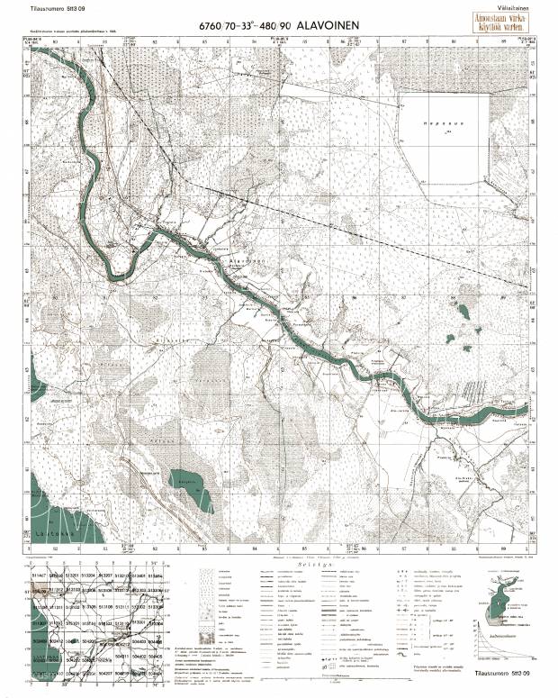 Iljinskij. Alavoinen. Topografikartta 511309. Topographic map from 1943. Use the zooming tool to explore in higher level of detail. Obtain as a quality print or high resolution image