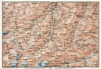 Lugnez Valley and environs map, 1909