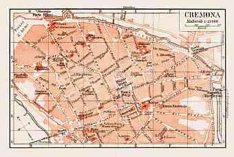Cremona city map, 1903