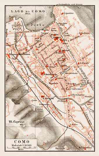 Como city map, 1903