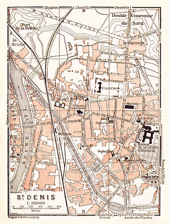 Saint-Denis map, 1931