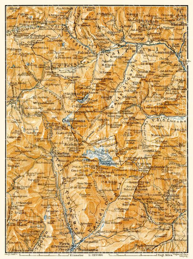 Primiera environs map, 1906. Use the zooming tool to explore in higher level of detail. Obtain as a quality print or high resolution image