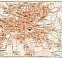 Nürnberg (Nuremberg) city map, 1909