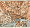 Montreux, Vevey and Environs map, 1913