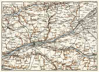 Châteaux de la Loire district map, 1913