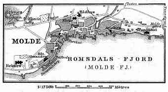 Molde town plan, 1910