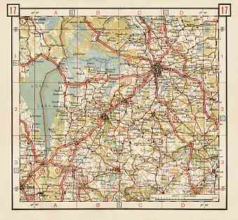 Estonian Road Map, Plate 17: Tartu. 1938