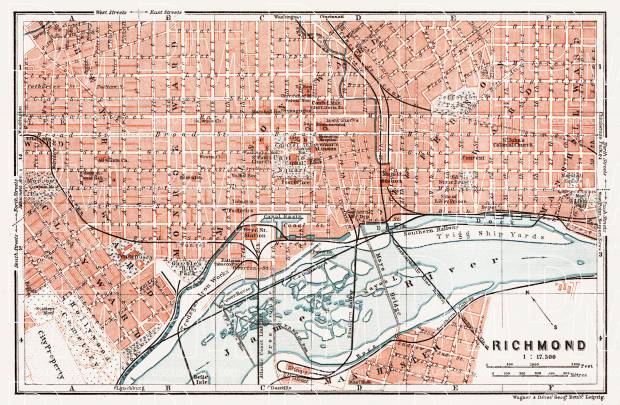 Richmond city map, 1909. Use the zooming tool to explore in higher level of detail. Obtain as a quality print or high resolution image