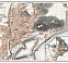 Málaga, city map. Environs of Málaga, 1913