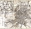 Chemnitz city map. Environs of Chemnitz map, 1887