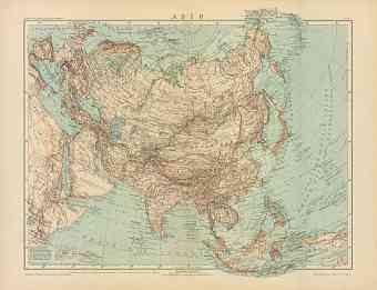 Asia General Map (in Russian), 1910