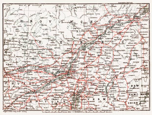 Map of the Province of Quebec: from Quebec to Ottawa, 1907. Use the zooming tool to explore in higher level of detail. Obtain as a quality print or high resolution image