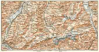 Engelberg and environs map, 1909