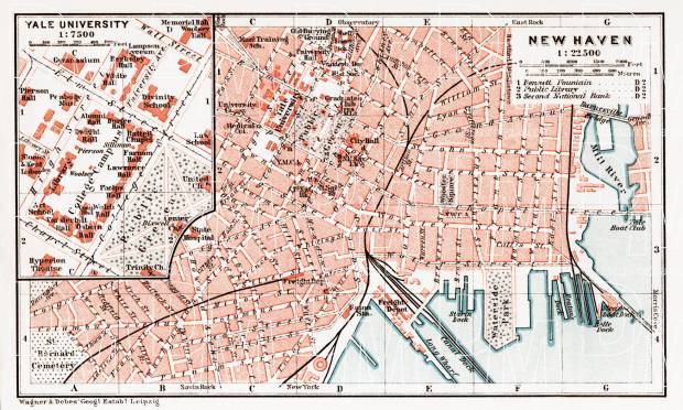 New Haven city map, 1909. Use the zooming tool to explore in higher level of detail. Obtain as a quality print or high resolution image