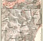 Taormina town plan. Environs of Taormina map, 1912
